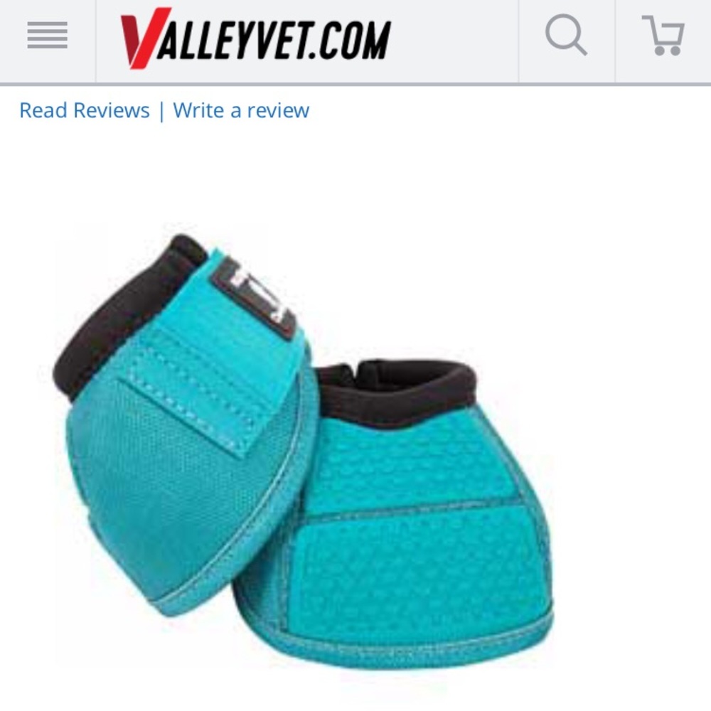 Teal Classic Equine bell boots